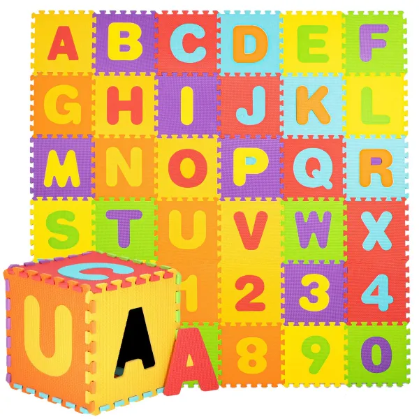 Children's foam mat - Puzzle Springos FM0017 172x172 cm