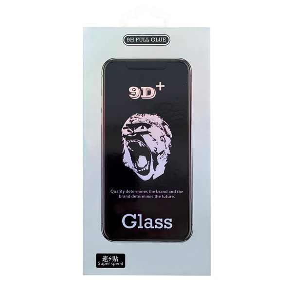LCD apsauginis stikliukas 9D Gorilla Apple iPhone 17 juodas