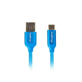 USB A - USB C Kaabel Lanberg Quick Charge 3.0 Sinine