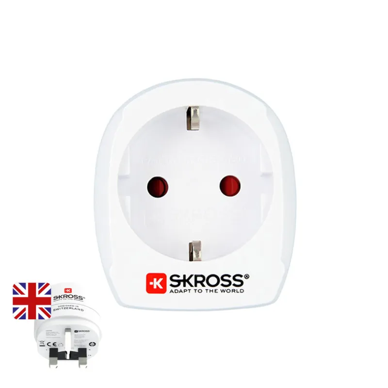 Srovės adapteris Skross 1500230-E Europietis Jungtinė Karalystė