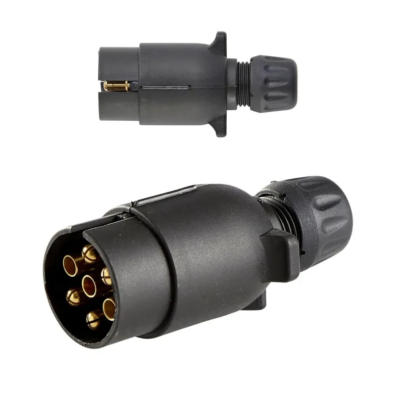 Perävaunun pistoke Rawlink polypropeeni 7-nastainen 12 V Urospistoke