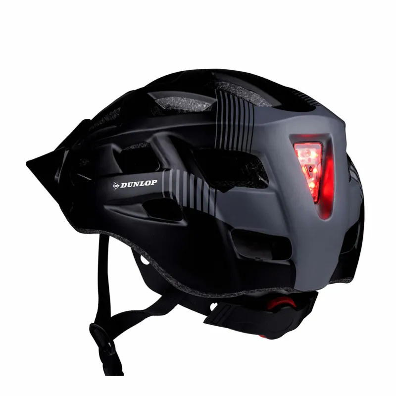Adult's Cycling Helmet Dunlop Black Grey L 58-61 cm