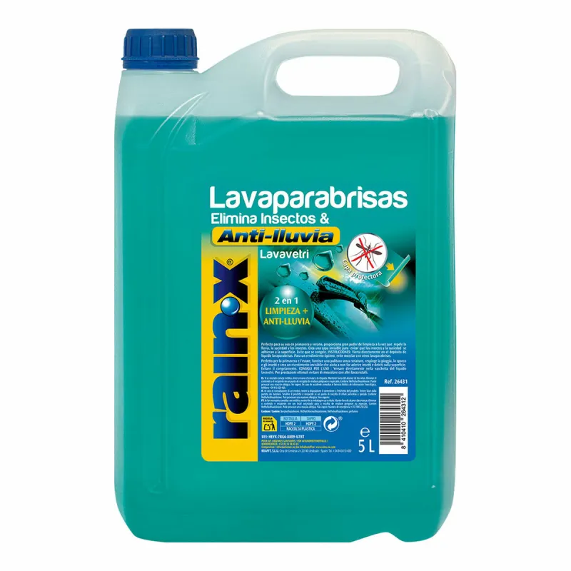 Tuulilasin puhdistusaine Rainx 5 L