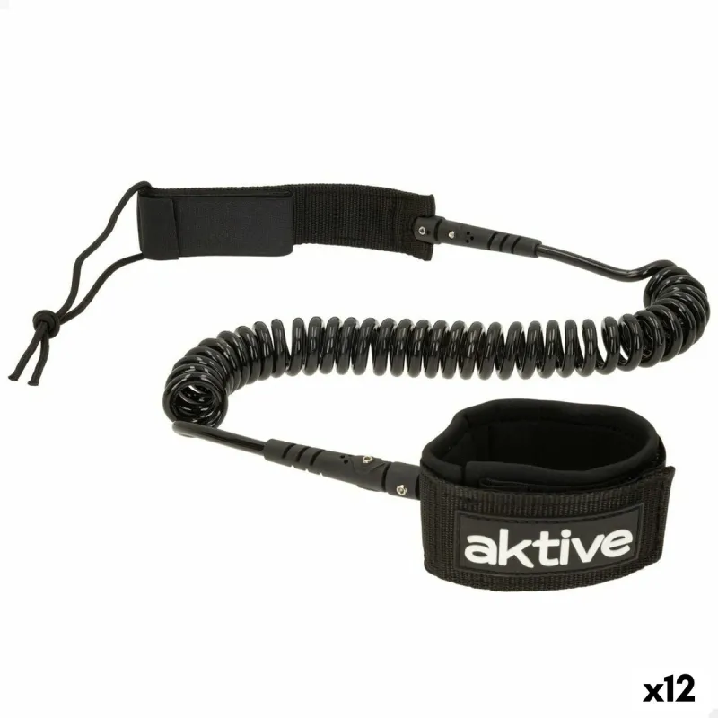 Leash Aktive Juoda 20 cm Spiralė Irklentė