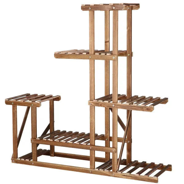 Puinen kukkahylly Springos GA0176 100x95x25cm