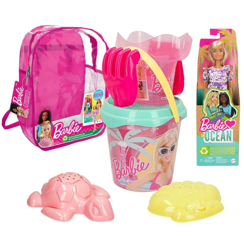 Paplūdimio žaislai Barbie 8 Dalys 18 x 16 x 18 cm