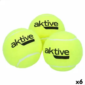 Tennisepallid Aktive Pro 3 Tükid, osad Kollane 6 Ühikut