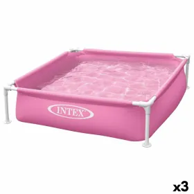 Removable pool Intex 342 L 122 x 30 x 122 cm Pink (3 Units)