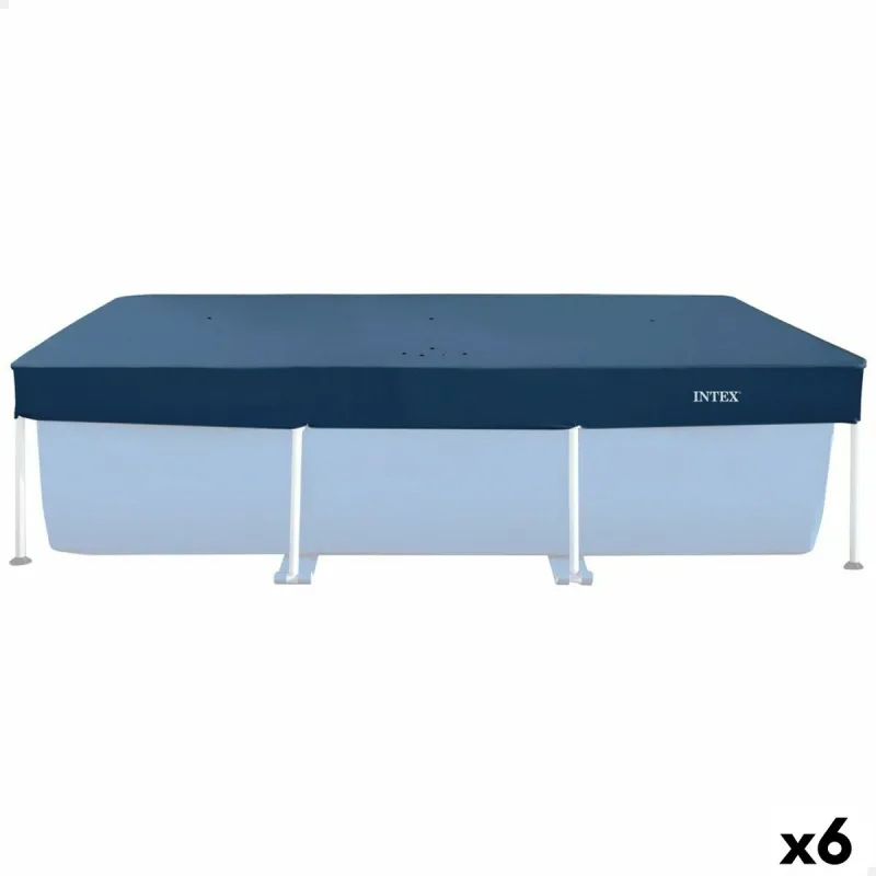 Uima-altaan suojus Intex Laivastonsininen 260 x 30 x 160 cm Suorakulmainen (6 osaa)