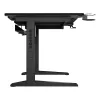 Desk Genesis HOLM MODULAR 120 RGB 120 x 75 cm Black