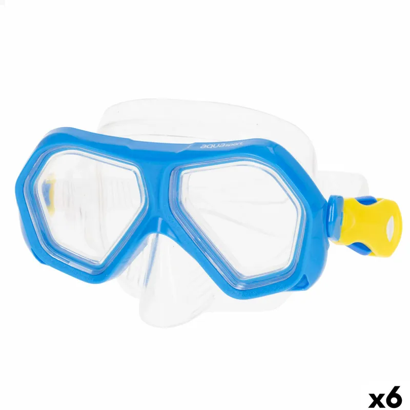 Nardymo kaukė AquaSport Mėlyna (6 vnt.)