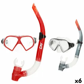 Snorkel Goggles and Tube AquaSport Red Grey (6 Units)