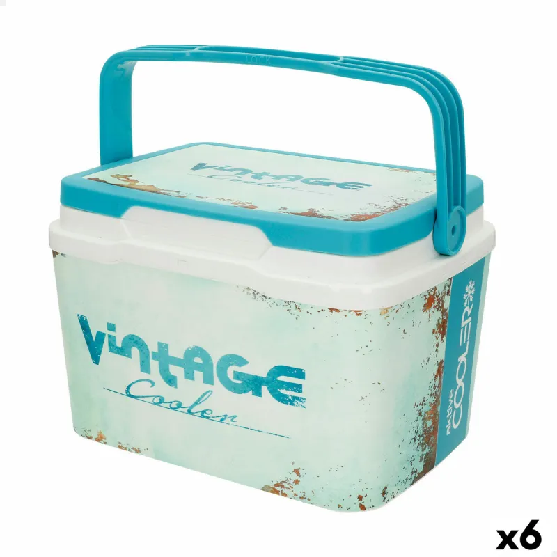 Жесткий портативный холодильник Aktive 5 L 28 x 19 x 21 cm Синий (6 штук)