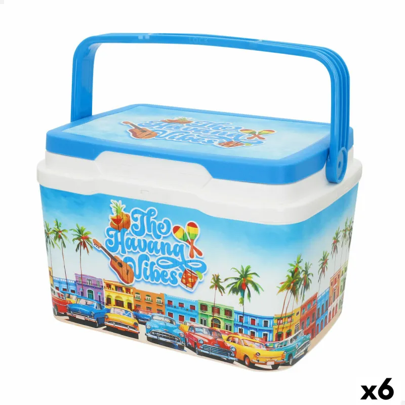 Nešiojamas standus aušintuvas Aktive 5 L 28 x 19 x 21 cm Mėlyna (6 vnt.)