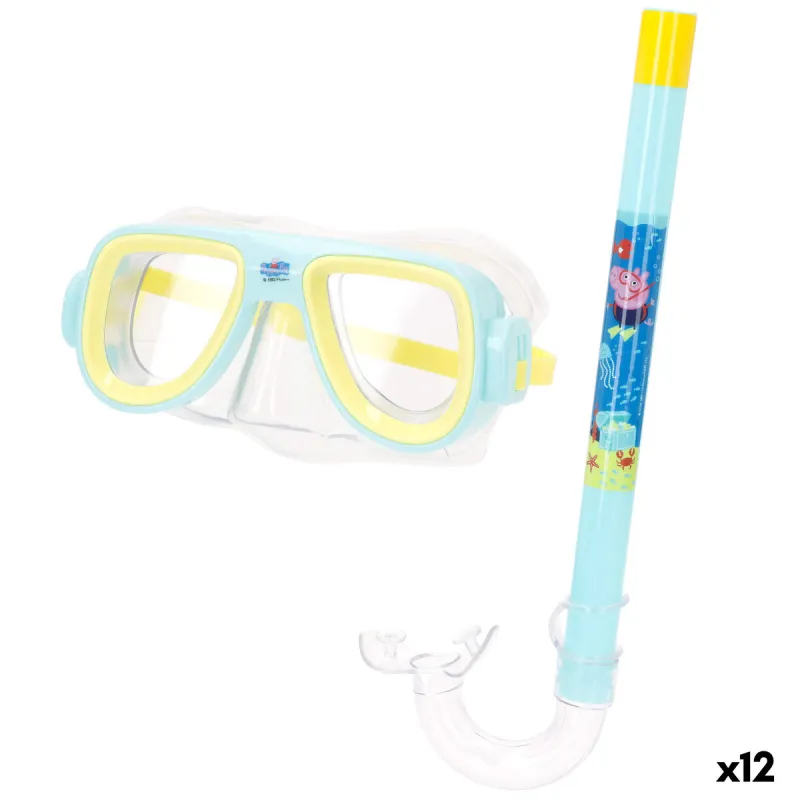 Nardymo akiniai ir vamzdelis vaikams Peppa Pig (12 vnt.)