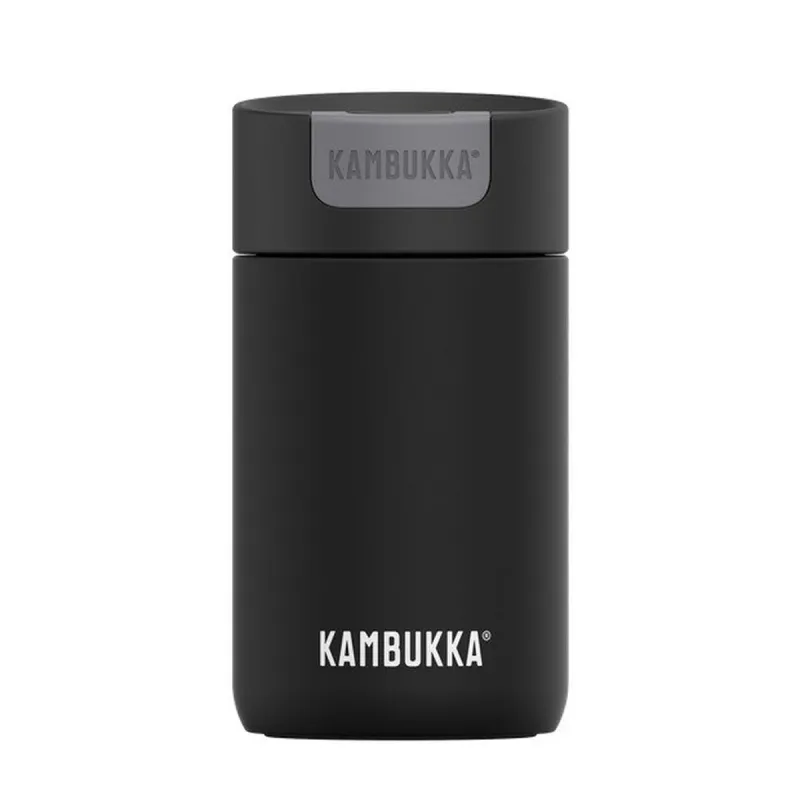 Termos Kambukka Olympus Must Silikoon Roostevaba teras 300 ml