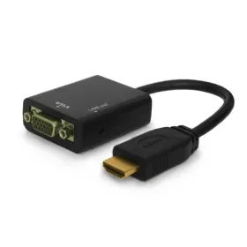 HDMI - VGA adapteris Savio CL-23 Juoda