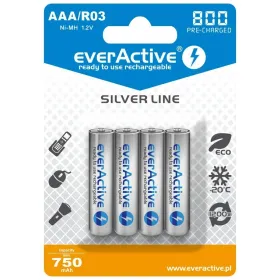 Atkārtoti Uzlādējamas Baterijas EverActive EVHRL03-800 R03 AAA 1,2 V