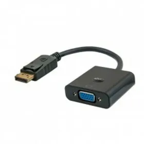 DisplayPort - VGA adapteri Savio CL-90 Musta 20 cm