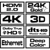 HDMI Cable Savio CL-95 Black Red 1,5 m