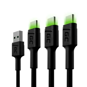USB ja USB-C Adapteri Green Cell KABGCSET02 Musta 1,2 m (3 osaa)