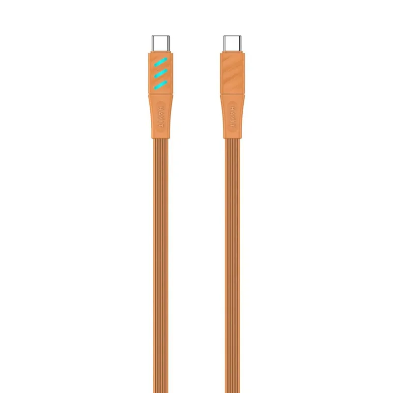 USB-C - USB-C Kaabel Havit CB6254 Oranž 1 m