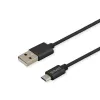 USB A - USB C Kaabel Savio CL-129 Must 2 m