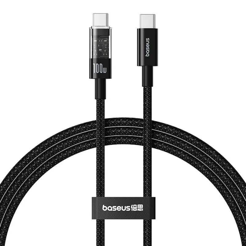 USB-C - USB-C Kaabel Baseus P10373000111-00 Must 1 m
