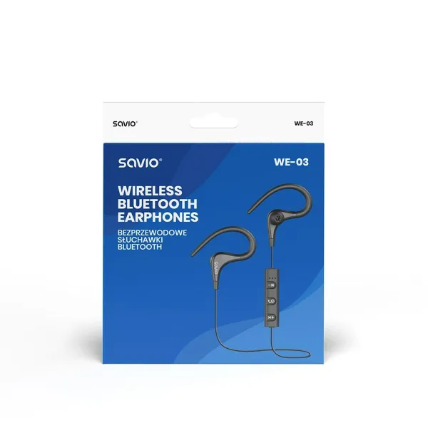 Bluetooth Sporta Austiņas Savio WE-03 Melns