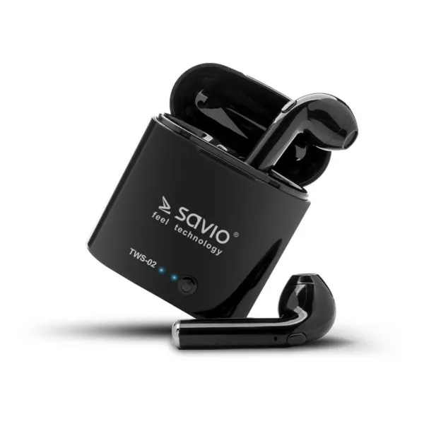 Bluetooth-korvakuulokkeet Savio TWS-02 Musta Grafiitinharmaa