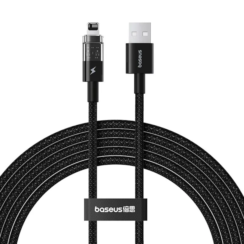 USB - Lightning kabelis Baseus P10373003111-01 Juoda 2 m