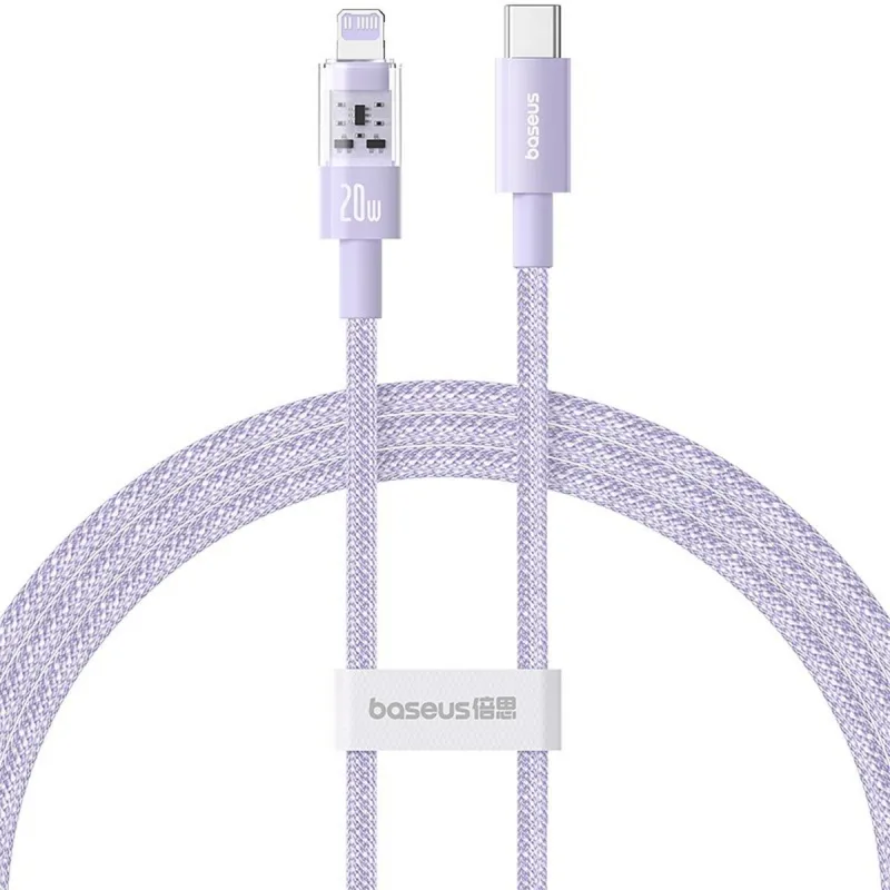 USB-C - Lightning kabelis Baseus P10373001511-00 Purpurinis 1 m