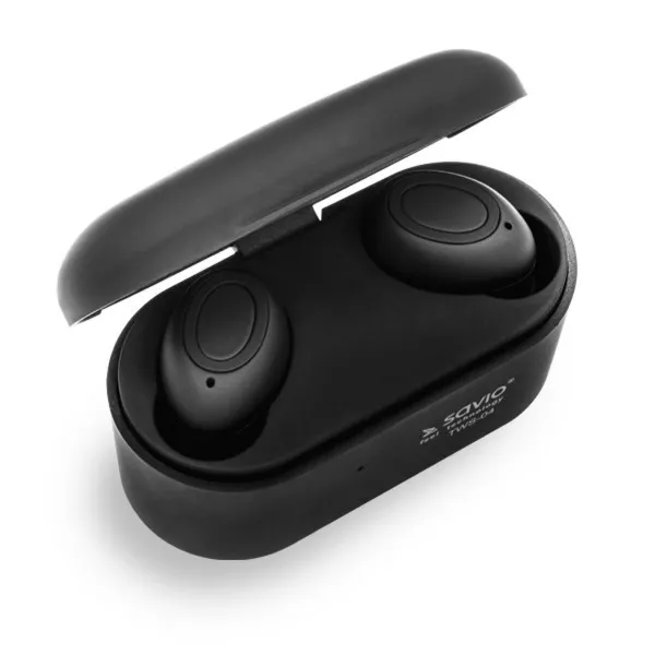 Austiņas In-ear Bluetooth Savio TWS-04 Melns Grafīts