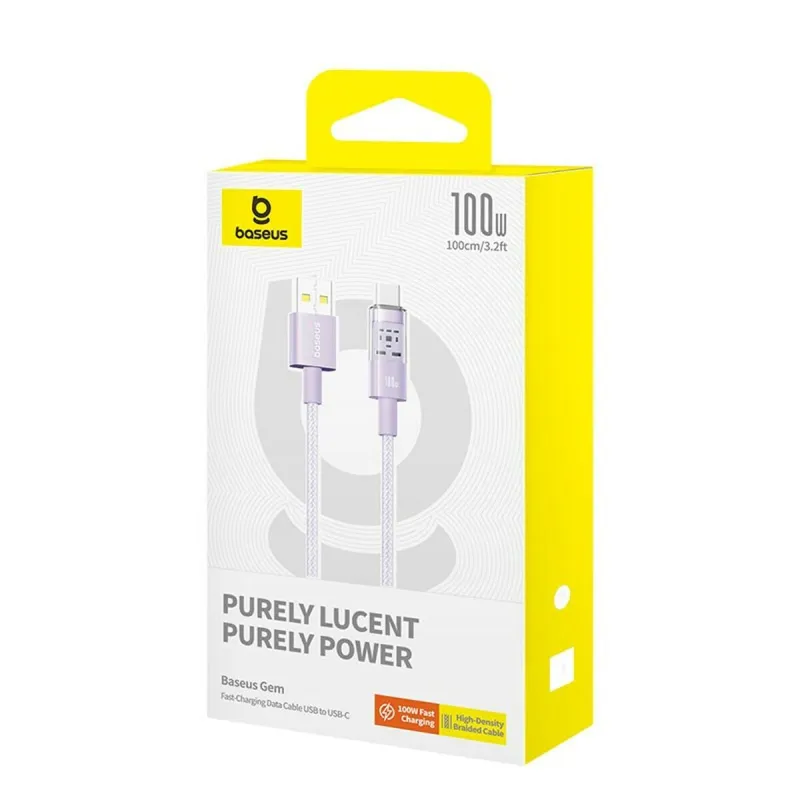 USB A - USB-C kabelis Baseus P10373002511-00 Purpurinis 1 m