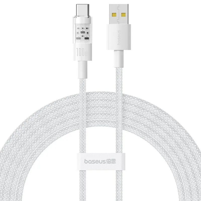 USB A uz USB-C Kabelis Baseus P10373002211-01 Balts 2 m