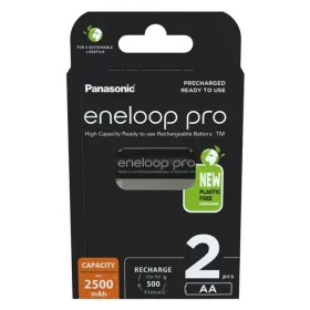Atkārtoti Uzlādējamas Baterijas Panasonic BK-3HCDE/2CP 2500 mAh 1,2 V