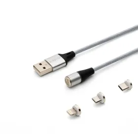USB-Kaapeli Savio CL-156 Hopeinen 2 m