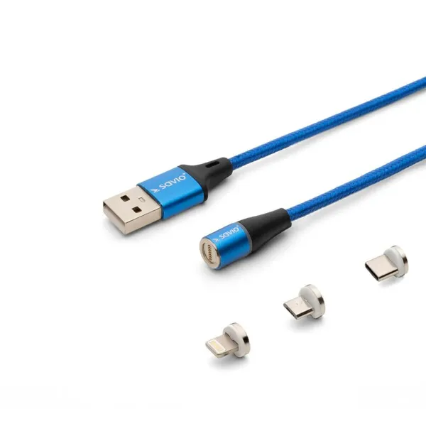 USB-kaabel Savio CL-157 Sinine 2 m