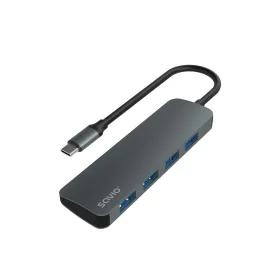 4-Port USB-C Hub Savio AK-54 Pelēks