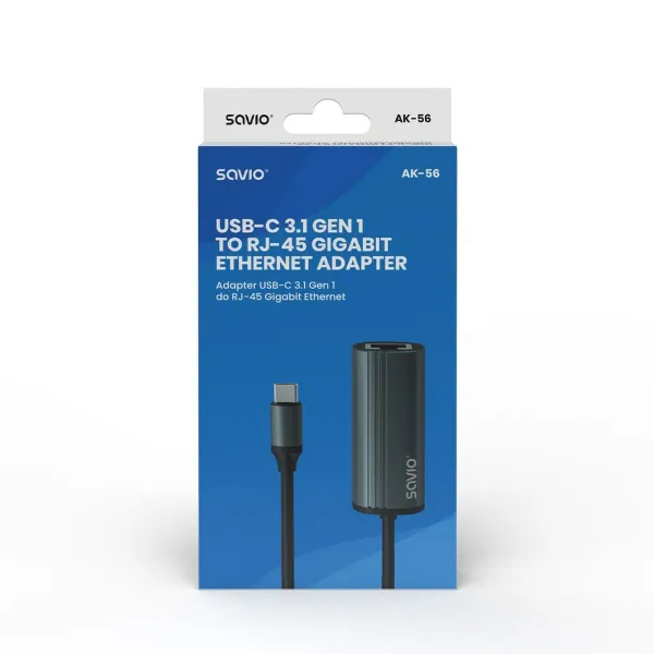 USB-C uz Tīkla Adapteris Savio AK-56