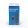 4-Port USB Hub Savio AK-58 Ethernet (RJ-45) Grey