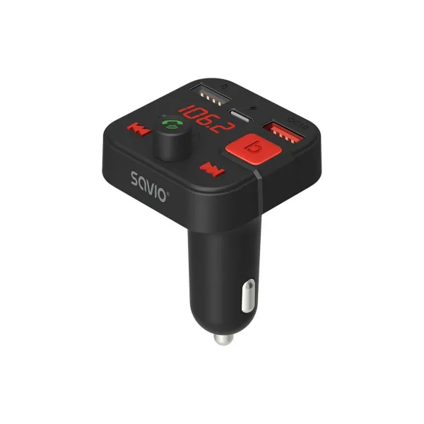 MP3-soitin ja FM-lähetin autoon Savio TR-15