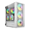 ATX Semi-tower Box Savio RAPTOR WHITE X1 Black Multicolour