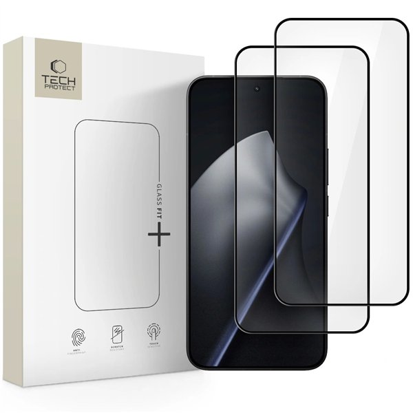 Tempered glass Tech-Protect Glass Fit+ 2-Pack Xiaomi Redmi 15T/15T Pro black