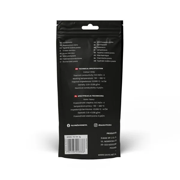 Termālā Pasta Savio TG-04 2 g