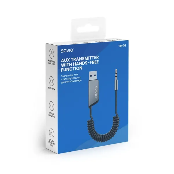 Bluetooth adapteris Savio TR-16