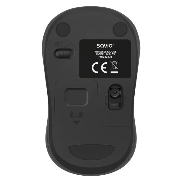 Mouse Savio MB-03 Black 1000 dpi