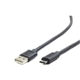 USB 2.0 A - USB-C kaapeli GEMBIRD CCP-USB2-AMCM-1M Musta 1 m