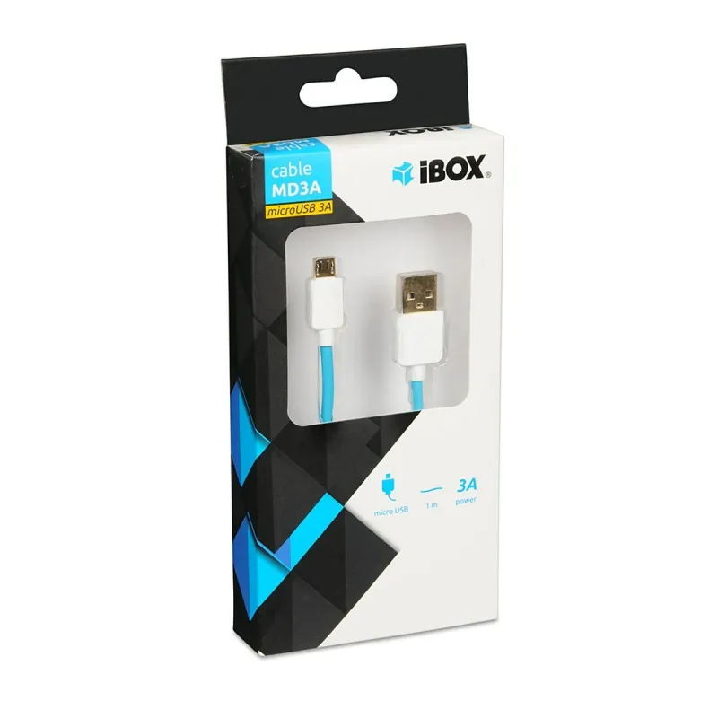 USB A - USB C kaapeli Ibox IKUMD3A Sininen 1 m