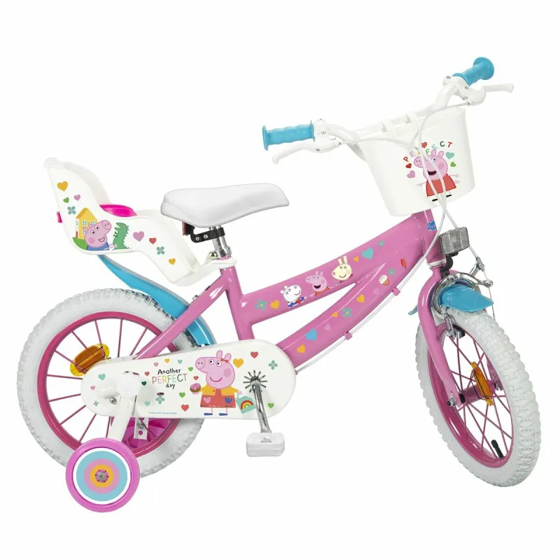 Vaikiškas dviratis Peppa Pig Toimsa 1495 14" Rožinė Spalvotas